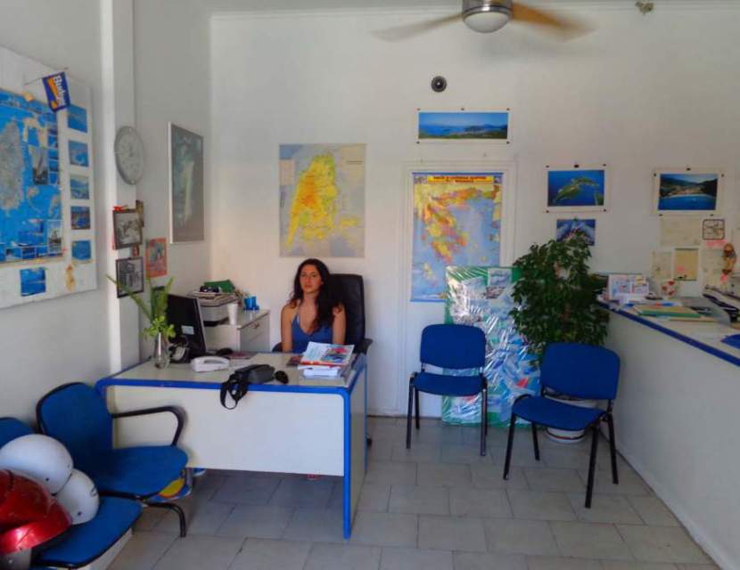 Nidri Car Rental office, Lefkada rent a car.